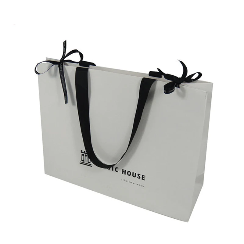Luxury Ribbon handle Gift packaging bag