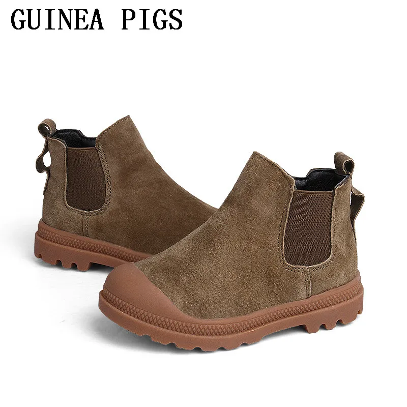 Spring and Autumn Winter Anti Skidding Children Fashion Shoes Rubber Boots Leather Boots Boys Girls Sports