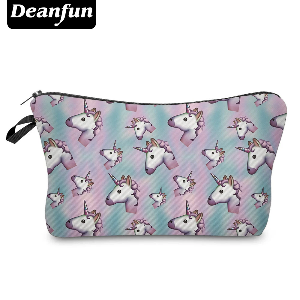 

Deanfun 3D Printed Unicorn Cosmetic Bags with Zipper Dropshipping Women Makeup Storage for Travelling 50941 #