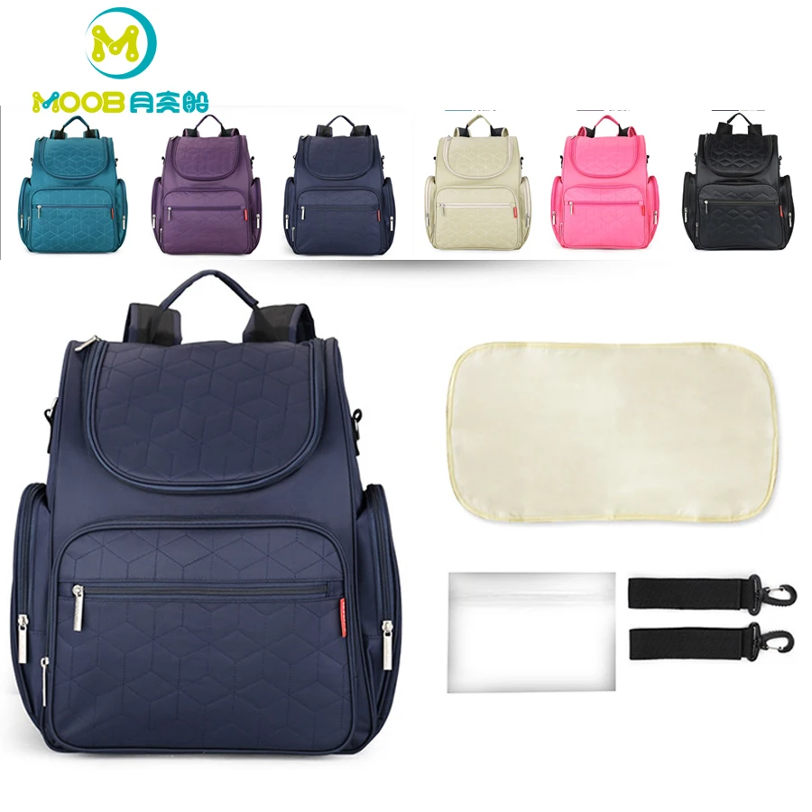 

Mummy Maternity Nappy Bag Diaper Backpack Large Capacity Travel Backpack Diaper Wet Bag Ziaper Baby Nursing Bags MOOB