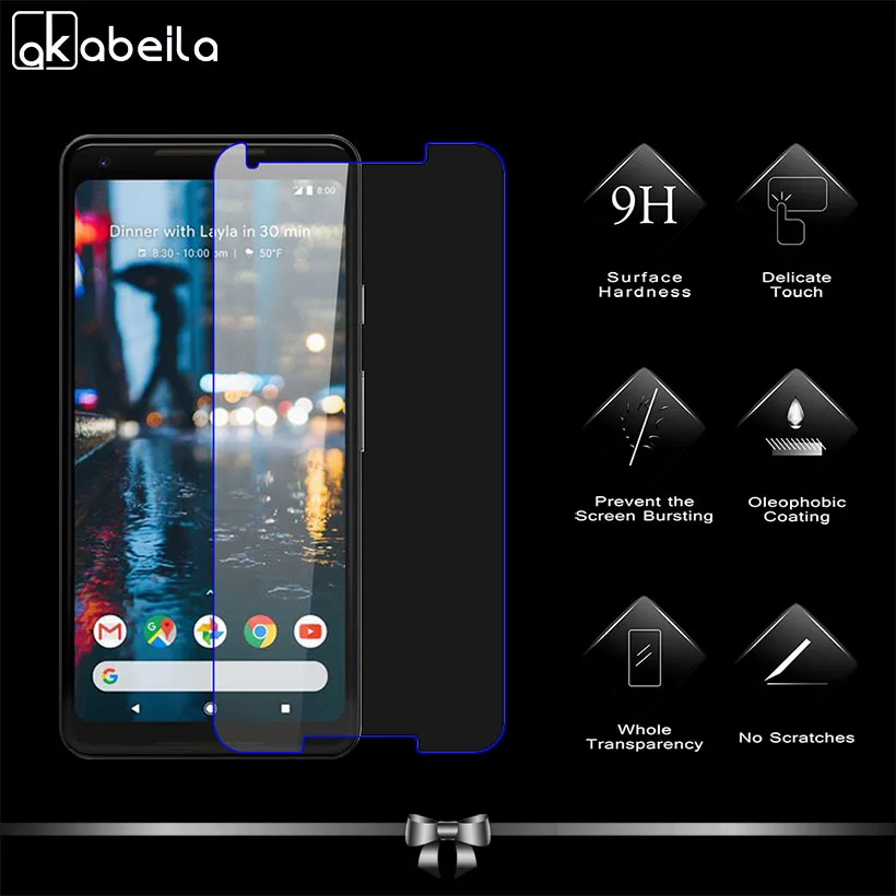 AKABEILA Premium Tempered Glass For HTC Pixel2 Google