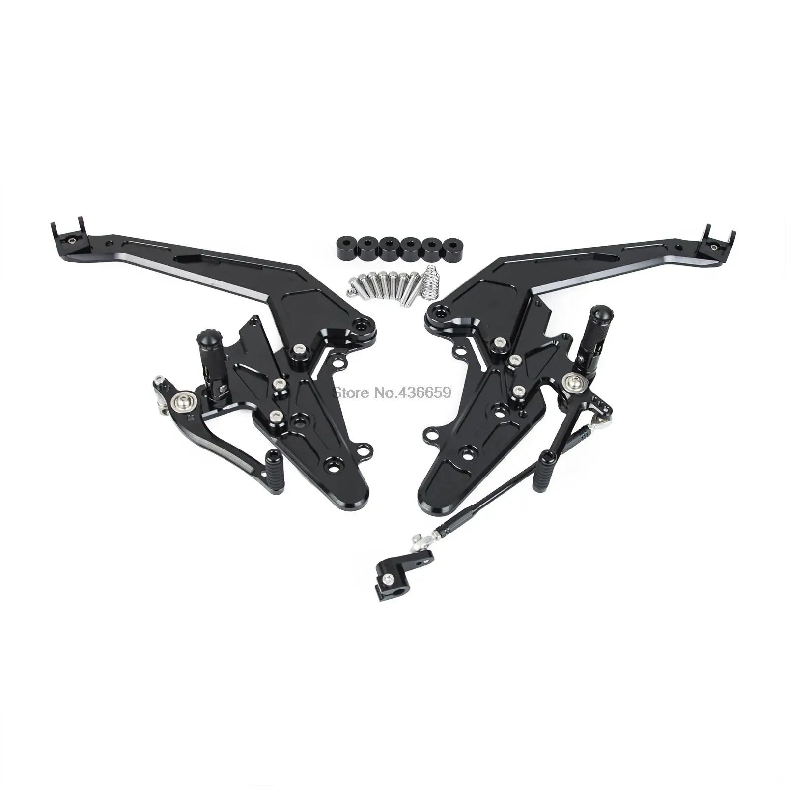 NICECNC CNC Rear Sets Foot Peg Footrests Footpeg for Kawasaki Ninja 650