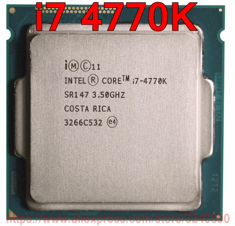 Оригинальный процессор Intel CORE i7 4770K 3 50 ГГц 8 м четырехъядерный розетка 1150