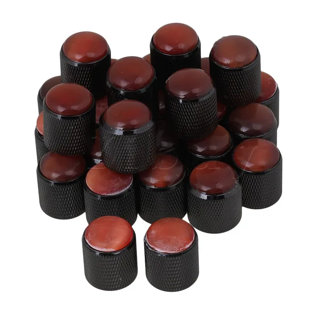 Cheap Yibuy 60 x 20mm Dia Black Dome Electric Guitar Volume Tone Control Knobs 