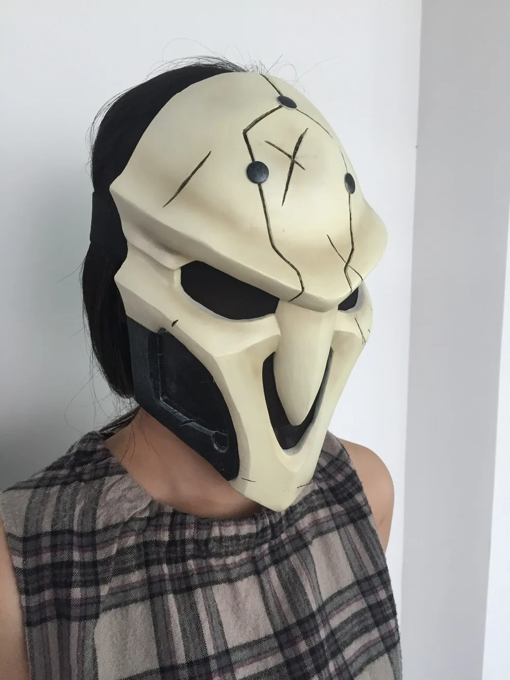 OW Reaper Mask Overwatch Cosplay Mask For Men Women FRP ABS Mask with sponge