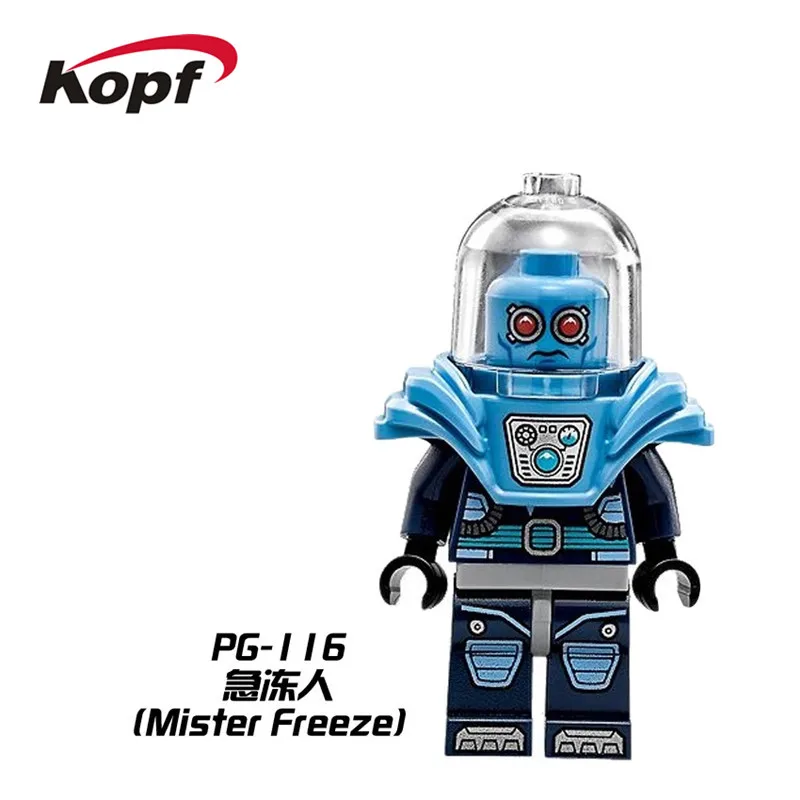 

Single Sale Super Heroes Batman Movie Dolls Mr. Freeze Zebra Man Bricks Building Blocks Education Toys for children Gift PG116