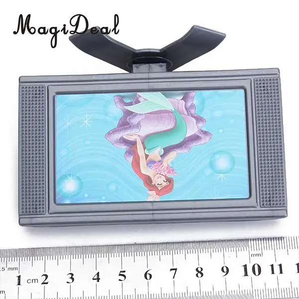 Dollhouse Stylish Entertainment Family Room LCD TV 3 3/8 Inch for Dolls House Simulation Appliances Furniture Decor Acc