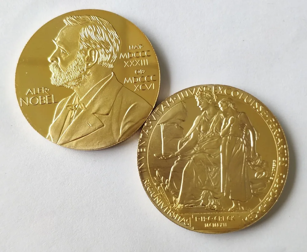 Nobel Prize in Physiology Medicine Lenin gold plated Nobel Head Portrait Coin (6)