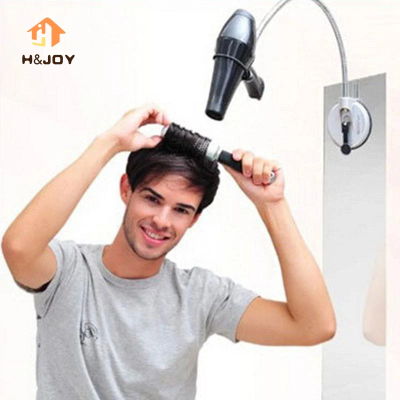 Hands Free Hair Dryer Holder Removable Sucker Dryer Holder Stand Rack