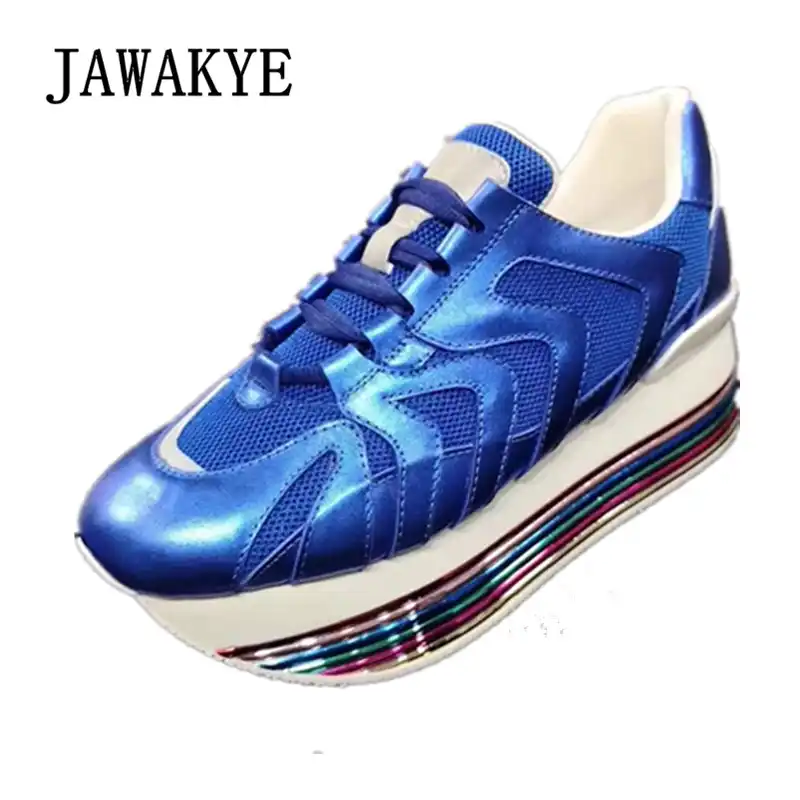 rainbow metallic shoes