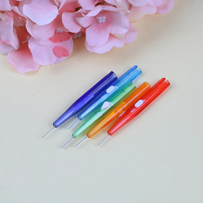 

10pcs/set Hygiene Dental Plastic Toothpick Interdental Brush Cleaning Oral Health floss Sticks Tooth Flossing Head