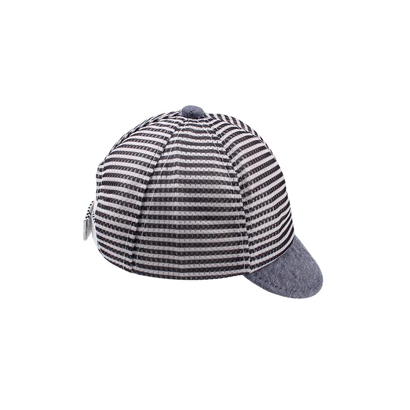 Fashion Striped Baby Cap For Boys Mesh Breathable Summer Cap Star Girls Baseball Cap 6-24M Toddler Summer Baby Boys Clothing (29)