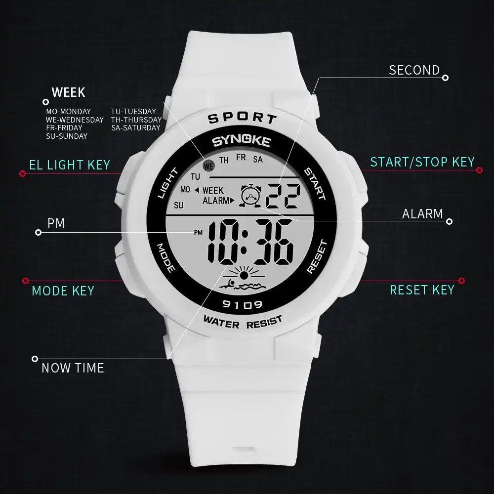 ladies digital waterproof watch
