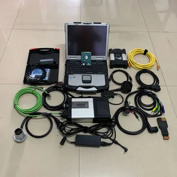 Billige 3in1 Mb Star C5 Für Bmw Icom Nächsten Vas5054a Volle Chip Software Mit Laptop Diagnose Werkzeug Für B-enz Für Audi V/w Bereit Zu Arbeiten