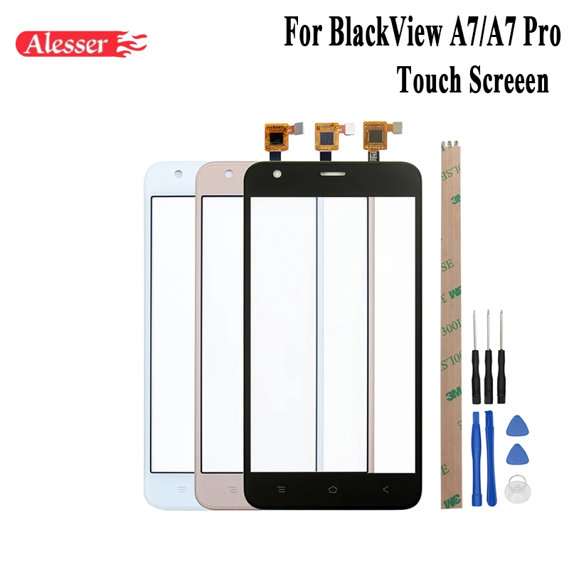 

Alesser For BlackView A7 Sensor Touch Screen Perfect Repair Parts Touch Panel + Tools+Adhesive For BlackView A7 Pro Touch Screen