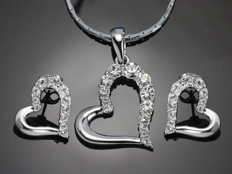 heart jewellery set