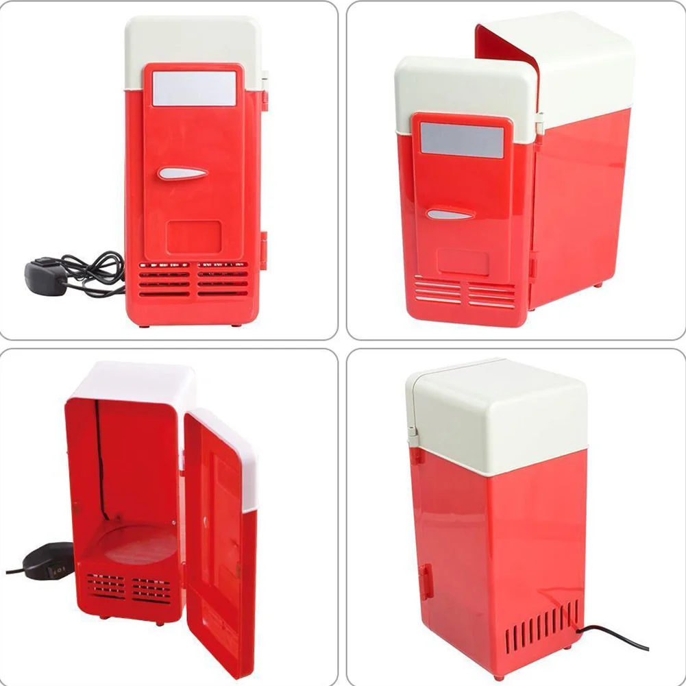 Автомобильный холодильник ПК мини автомобиль электрическая коробка кулер USB банки напиток морозильник портативный холодильник один холодильник морозильник