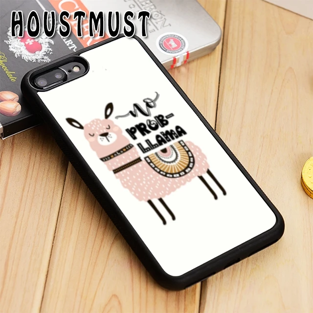 

HOUSTMUST No Drama Prob Llama Lama Case cover For iPhone 5 5S SE 6 6S 7 8 X XR XS max Samsung galaxy S5 S6 S7 edge S8 S9 Plus