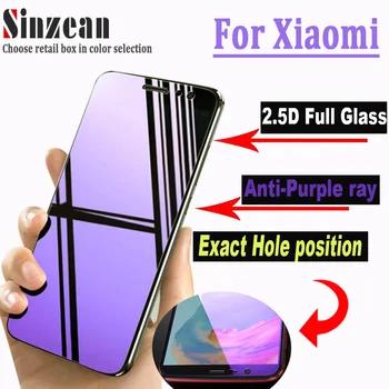 

50pcs For Xiaomi 5 Plus/Note 5 Pro/Redmi Note 7 Pro/6A/Note 6 Pro/K20 Pro 2.5D Full Glass EXACT HOLE Anti blue Screen Protector