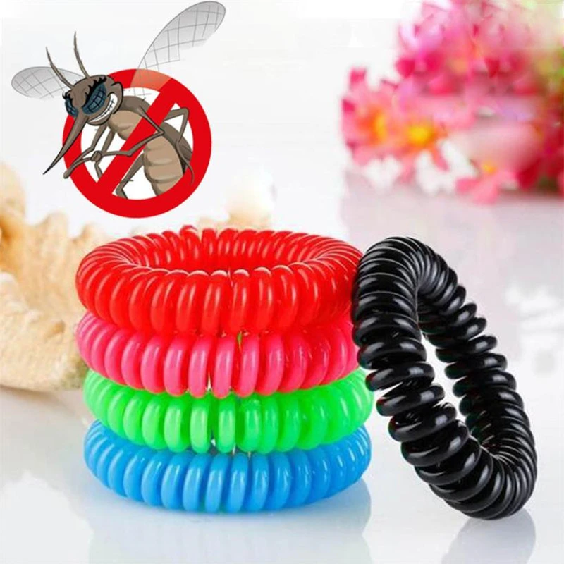 10 de mosquitos pulseras Multicolor Control de Plagas pulseras 240 horas de protección contra insectos de interior al aire libre niños|Repelentes| - AliExpress
