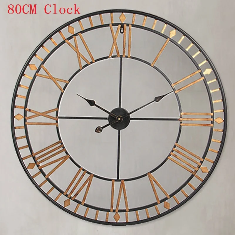 80CM Large Wall Clock Saat Reloj Clock Duvar Saati Roman numerals 80CM Large Wall Clock Saat Reloj Clock Duvar Saati Roman numerals