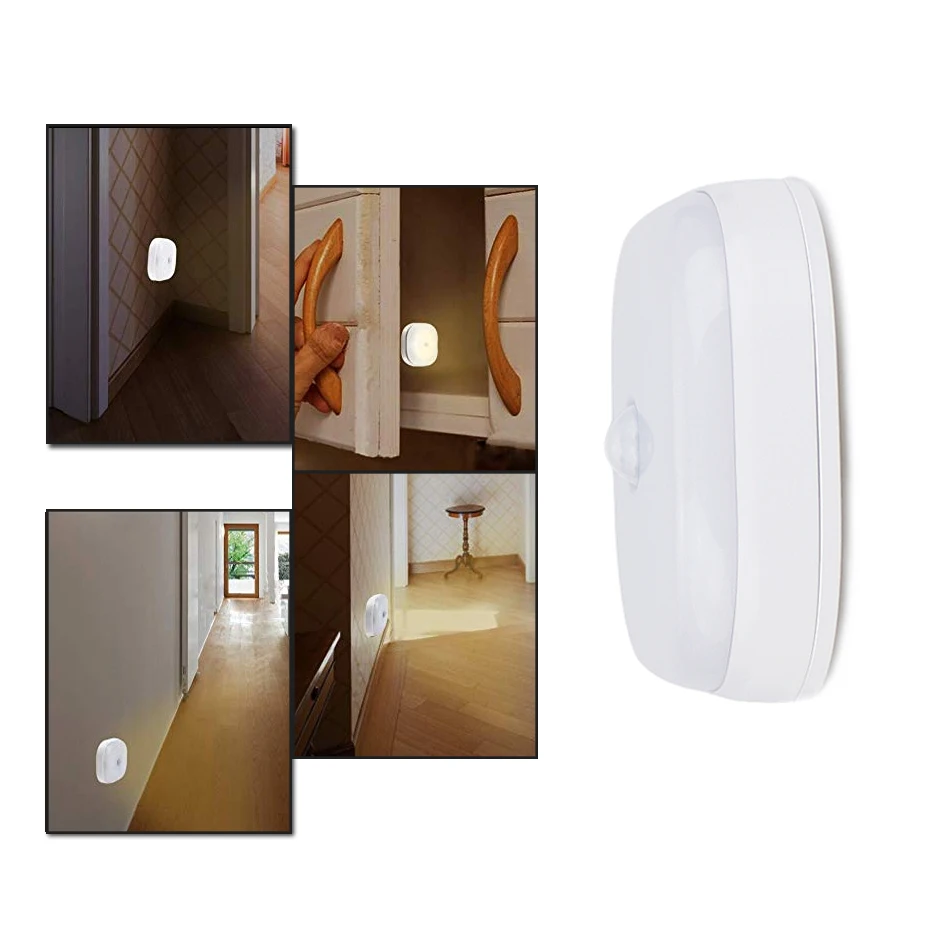 

LED Sensor Night Light 10 LEDs PIR Motion Sensor Lamp Magnetic Wall Lamp Auto On/Off Battery Operated Cabinet Wardrobe Lights