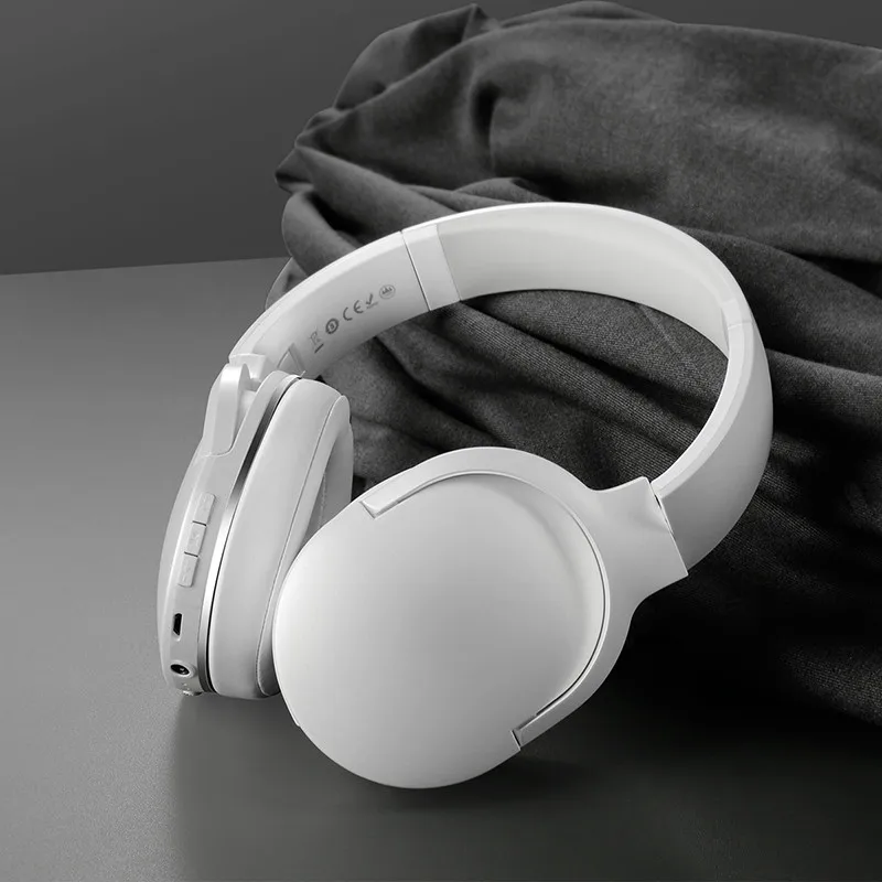 Baseus D02 беспроводные наушники, Bluetooth наушники, Складные Bluetooth наушники, гарнитура, наушники для телефона с микрофоном - Цвет: White