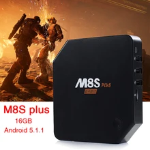 Android 501 Smart TV Box 2GB 16GB M8S Plus II Amlogic Octa Core Mini PC 2G 16G 4K H. Media Player Home Movie Bluetooth