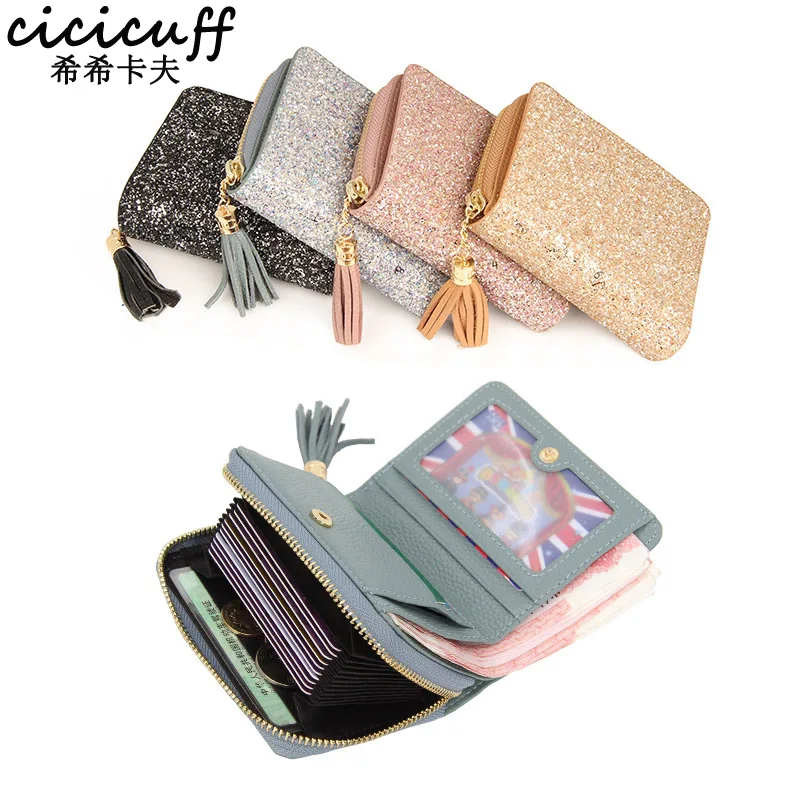 

CICICUFF Wallet Women Genuine Leather Wallets with Card Slots Short Wallet Female Small Purses Multi-function Card Bag Wallet