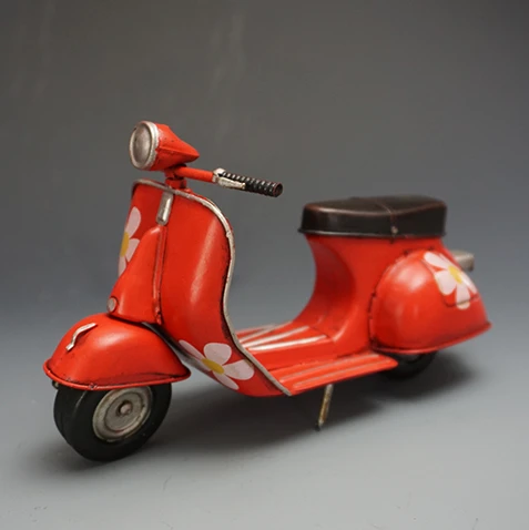 

Retro Italy Style Handmade Metal Motorcycle Model Home Decoration Art and Crafts For Coffee Shop Birthday &Christmas'Gift