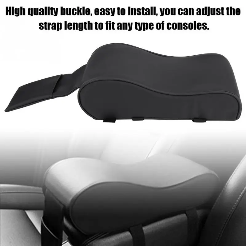 

Universal Leather Car Armrest Pad Memory Foam Auto Cushion Mat Covers Auto Center Console Arm Rest Seat with Cell Phone Pocket