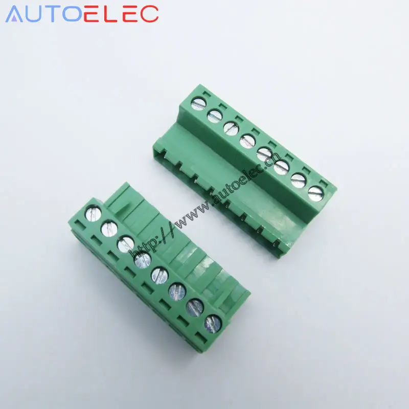

50pcs 5.08mm Pitch 10 Pins male&female Pins PCB Electrical Screw Terminal Block Connector wire terminals pin header &socket