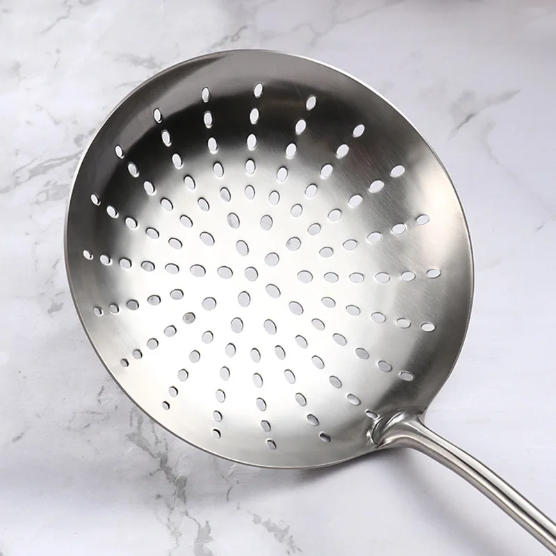 Stainless Steel Spoon Skimmer Colander Kitchen Utensils Cooking Baking D 