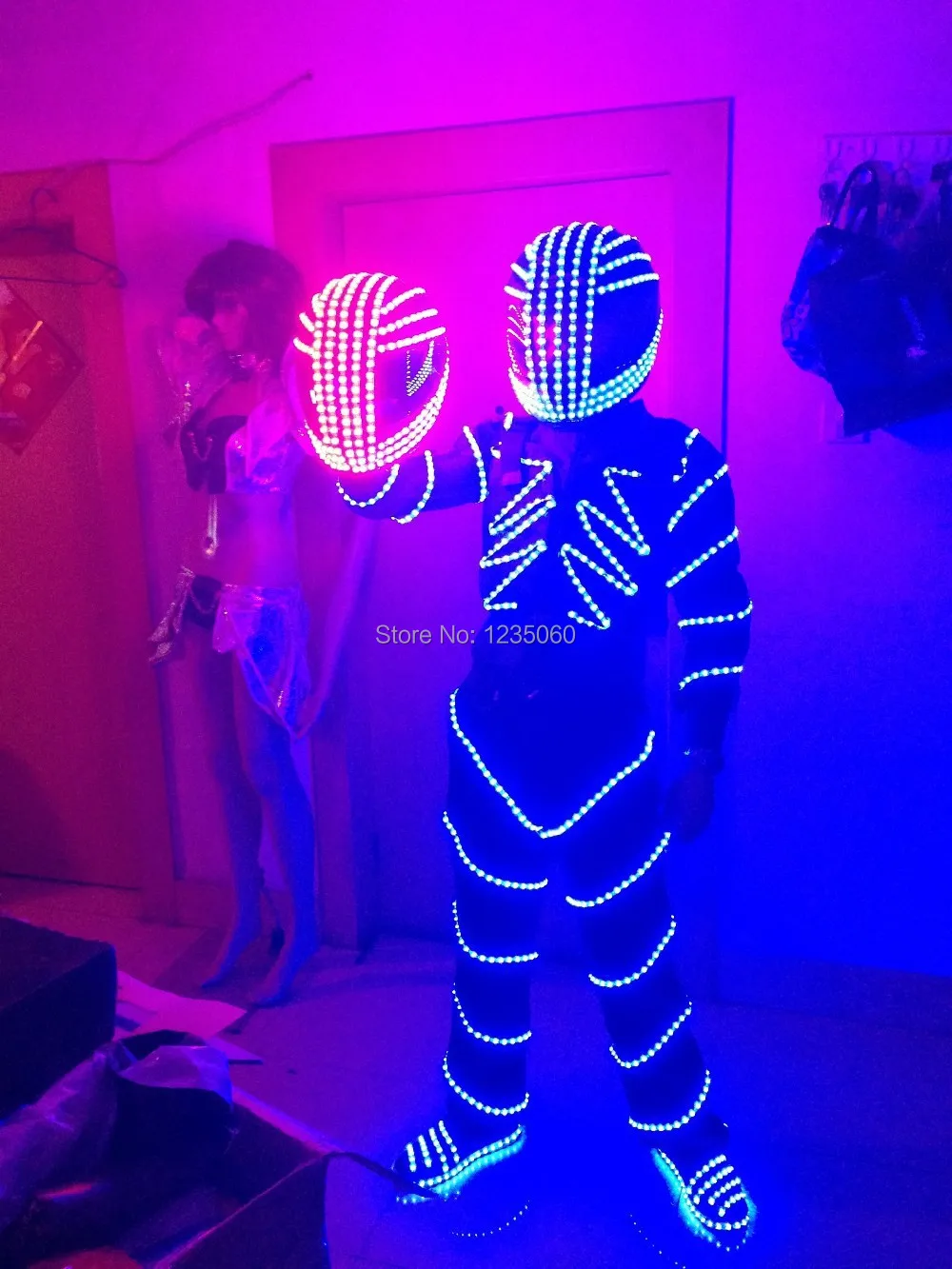 RGB LED костюм одежда праздничные вечерние светящиеся костюмы/Одежда для