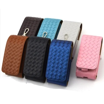 Красочная черная розовая плетеная Сумка из искусственной кожи для IQOS 2 4 Plus