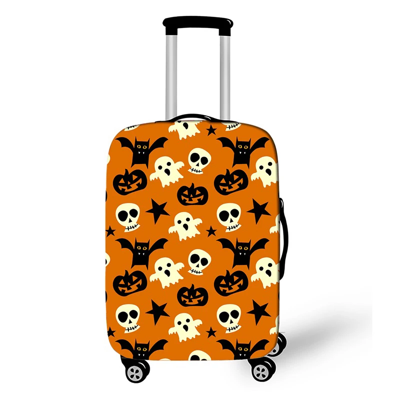 Защитный чехол для багажа на Хэллоуин, подходит для 18-32 дюймов, чехлы на колесиках, эластичные чемоданы, пылезащитные Чехлы, аксессуары для путешествий - Цвет: Halloween 20