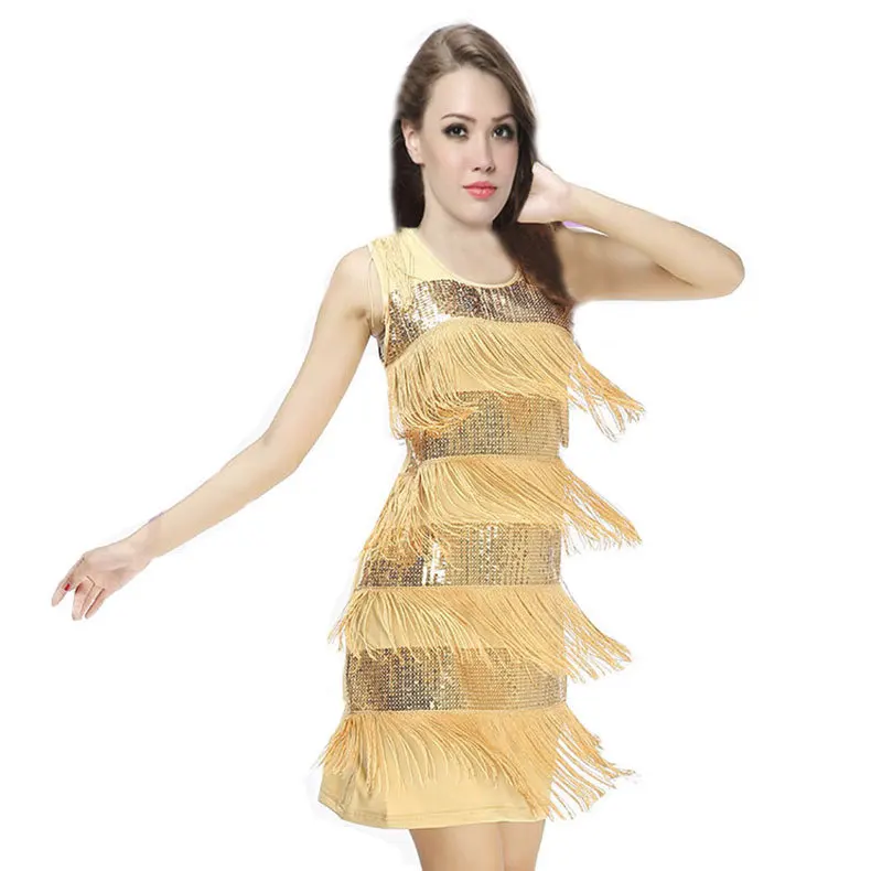 Vestido latino con flecos para mujer, Ropa de baile, falda de baile latino,  disfraz, Ropa de baile de salón, 5 colores, 2016 - AliExpress