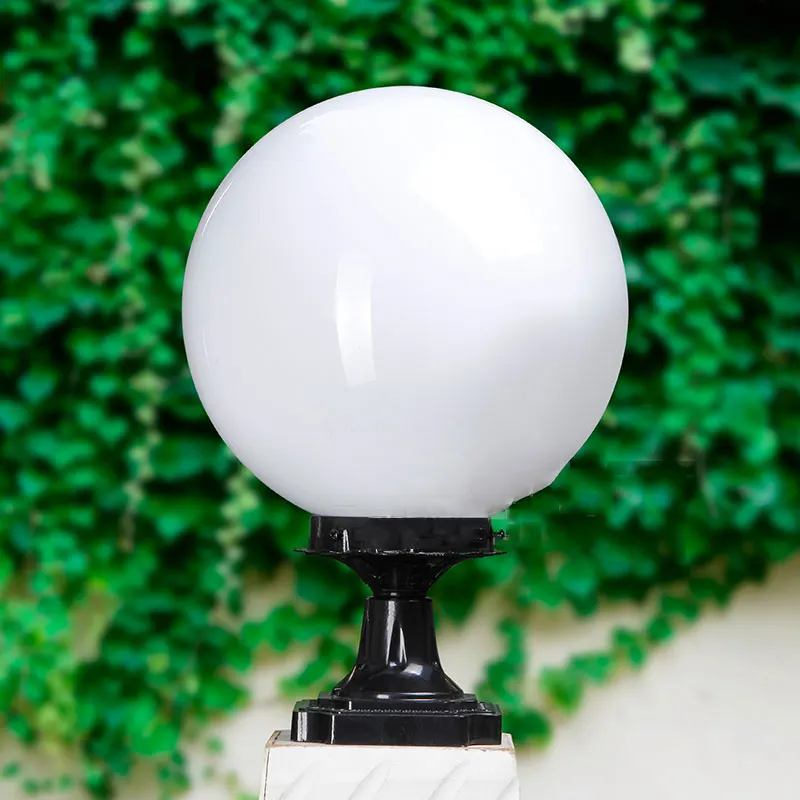 

ball shape outdoor pillar lamp waterproof gazebo porch gateway E27 chapiter light decoration column lighting WCS-OCL0043