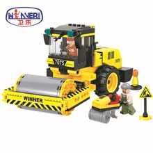 City Construction Team Rollere Building Blocks Sets Bricks Educational DIY Model Kids Christmas Gifts Toys Compatible Legoes 804pcs cogo city buiding construction series engineering assembe building blocks educational diy model toys best gifts for kid