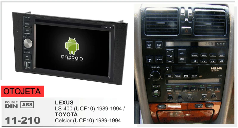 

Frame+android 6.0 car dvd player for lexus ls-400 toyota celsior 1989-1994 multimedia stereo radio tape recorder head units