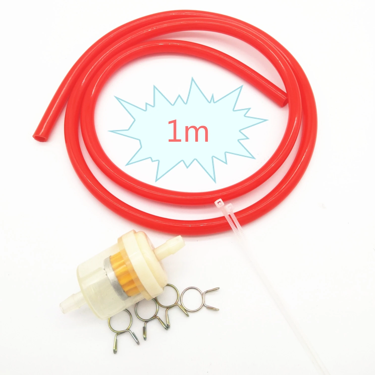 1 M 2 M мотоцикл топливный шланг маслопровод фильтр трубопровода резиновый шнур для YAMAHA XV 950 RACER TDM 900 MT125 MT125 MT01 - Цвет: 1m red