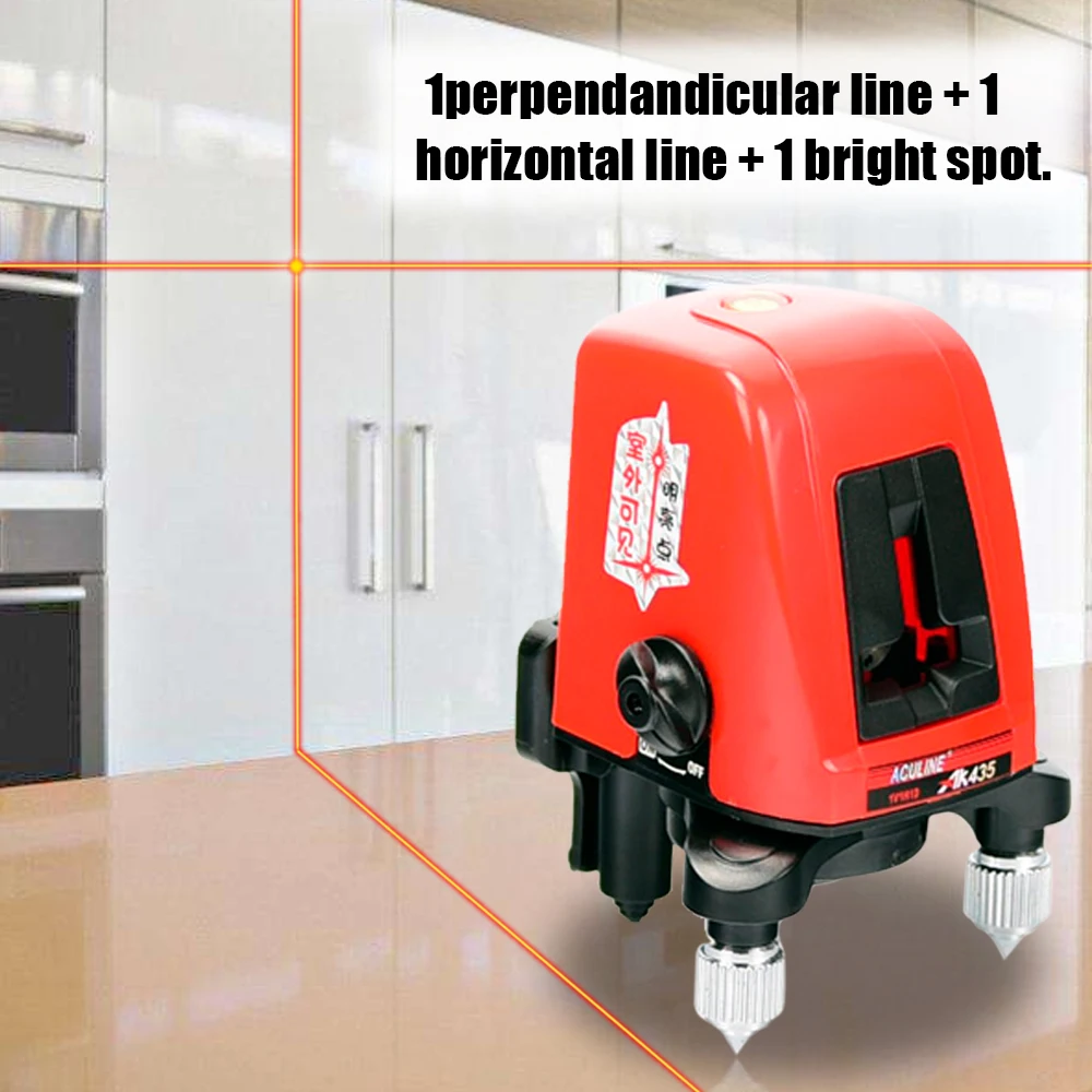 

AK435 Mini Portable Laser Level 360 Degree Self-leveling Cross nivel Laser Leveler Laser Line 2 Line 1 Dot Horizonatal Vertical