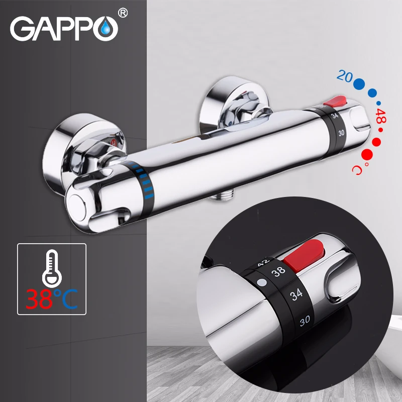 GAPPO صنبور حوض استحمام ثرموستاتي صنبور الحمام صنبور حوض خلاط حمام الحنفيات الشلال الصنابير حمام دش مجموعة دش أنظمة Y03