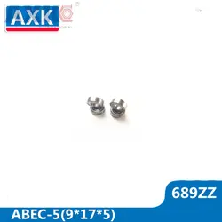 AXK 689ZZ Подшипник 9*17*5 мм (10 шт.) ABEC-5 миниатюрный 689 Z ZZ Высокая точность 689z мяч подшипники