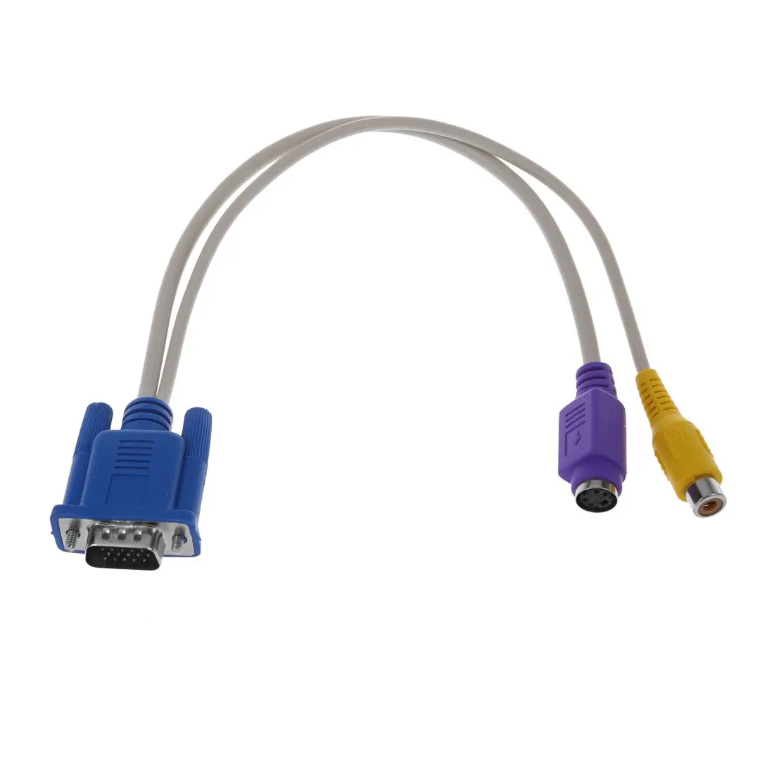 PC 15 Pin VGA Мужской к ТВ S Video/RCA Женский AV OUT Кабель адаптер желтый фиолетовый|vga out|vga