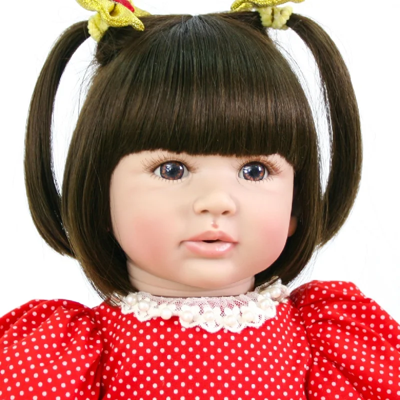 60 см силиконовые игрушки Reborn Baby Doll 24 ''принцесса Младенцы как живое Bebe девочки Bonecas игровой дом для сна игрушка, Новогодний подарок