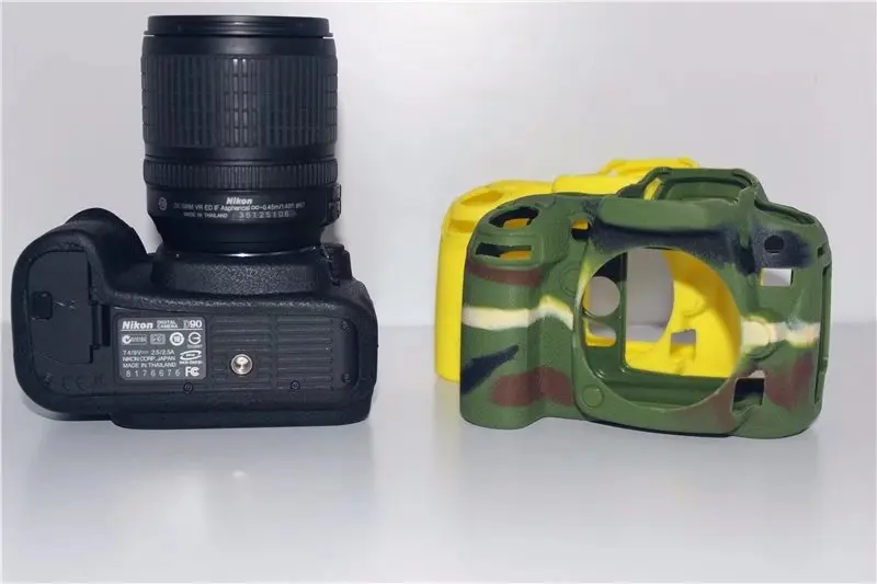 Thumb Rubber Grip Gummi Daumen Griff Rear Back Cover Für Nikon D90 Kamera 