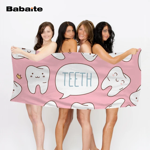 Dent Babaite Dokter Gigi Gigi Gigi Lucu Pasta Gigi Sikat Gigi Kartun Desain Bath Beach Handuk Dent Babaite Dokter Gigi Gigi Gigi Lucu Pasta Gigi Sikat Gigi Kartun Desain Bath Beach Handuk