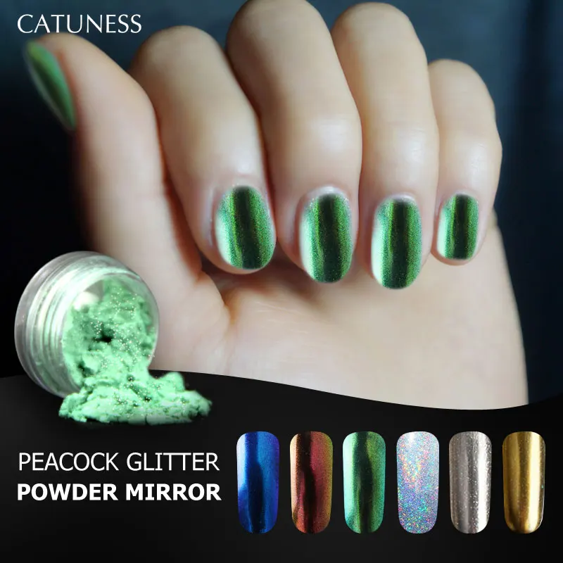 CATUNESS 1 г лак для ногтей золотого и серебряного цветов долговечный Гель маникюра