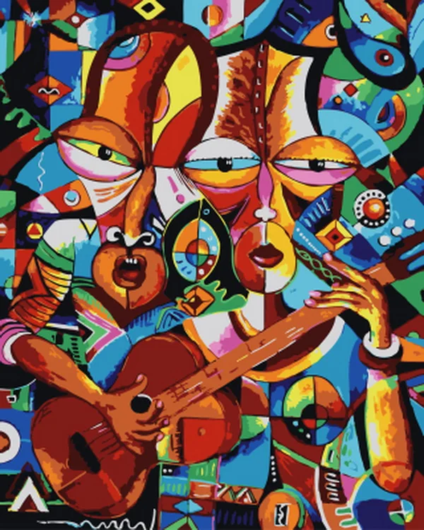 

Frameless picture oil painting by numbers wall decor diy painting on canvas for home decor 4050 musician